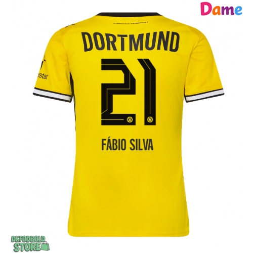 Borussia Dortmund Fabio Silva #21 Replika Hjemmebanetrøje Dame 2026-27 Kortærmet